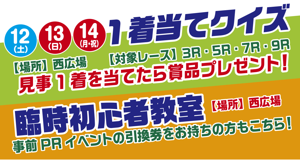１着当てクイズ